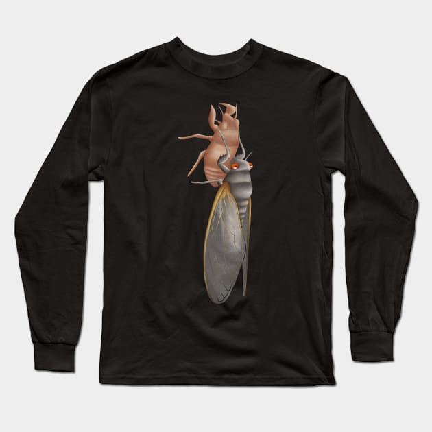 Cicada Shedding Shell Long Sleeve T-Shirt by Wilderness Insider